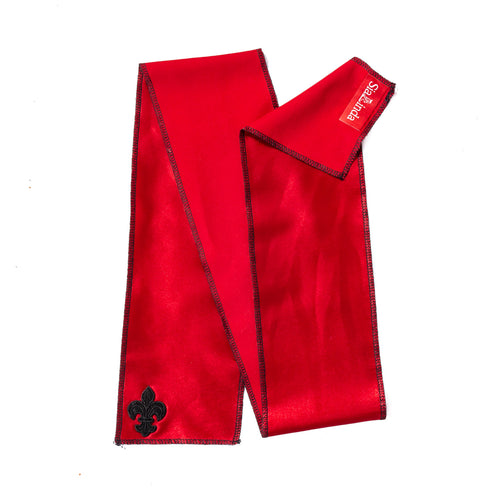 SiaLinda: Blindfold Zola II Sina, crimson red, satin
